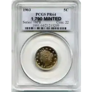 Nickel Five Cent Pieces-Liberty Head 1883-1913 (3)