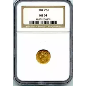 Gold Dollars---Indian Princess Head, Large Head 1856-1889 -Gold- 1 Dollar (3)