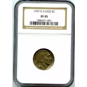 Nickel Five Cent Pieces-Indian Head or Buffalo (3)