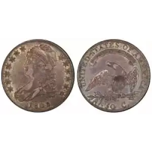Half Dollars---Capped Bust, Reeded Edge 1836-1839 -Silver- 0.5 Dollar (3)