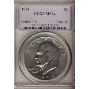 Dollars---Eisenhower 1971-1978 Copper-Nickel- 1 Dollar (3)