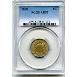 Nickel Five Cent Pieces-Shield 1866-1883 (3)