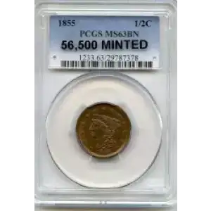 Half Cents -Braided Hair 1840-57 -Copper (3)