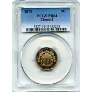 Nickel Five Cent Pieces-Shield 1866-1883 (3)