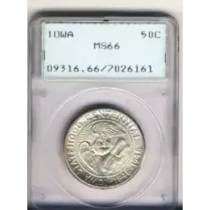 Classic Commemorative Silver--- Iowa Centennial 1946 -Silver- 0.5 Dollar (3)