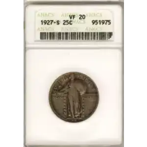 Quarter Dollars---Standing Liberty (3)