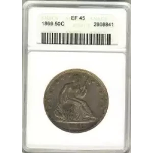 Half Dollars---Liberty Seated 1839-1891 -Silver- 0.5 Dollar (3)