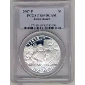 Modern Commemoratives --- Jamestown 400th Anniversary 2007 -Silver- 1 Dollar (3)