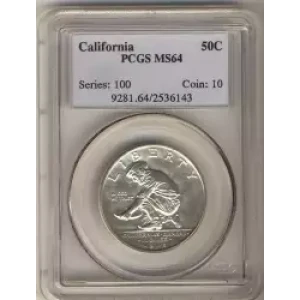 Classic Commemorative Silver--- California Diamond Jubilee 1925 -Silver- 0.5 Dollar (3)