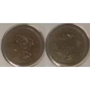 Half Cents -Braided Hair 1840-57 -Copper (3)
