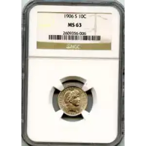 Dimes---Barber or Liberty Head 1892-1916 -Silver- 1 Dime (3)