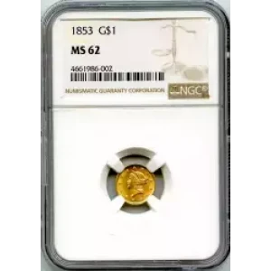 Gold Dollars---Liberty Head 1849-1854 -Gold- 1 Dollar (3)