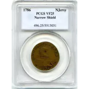 Post Colonial Issues -New Jersey-Coppers (3)