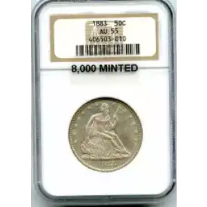 Half Dollars---Liberty Seated 1839-1891 -Silver- 0.5 Dollar (3)