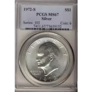 Dollars---Eisenhower 1971-1978 Copper-Nickel- 1 Dollar (3)