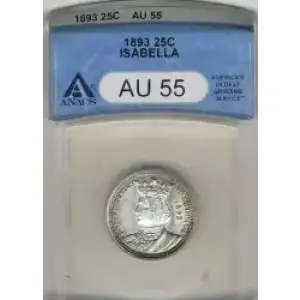 Classic Commemorative Silver--- World's Columbian Exposition, Isabella Quarter 1893-Silver- 0.25 Dollar (3)