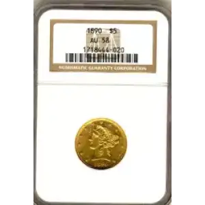 Half Eagles---Liberty Head 1839-1908 -Gold- 5 Dollar (3)