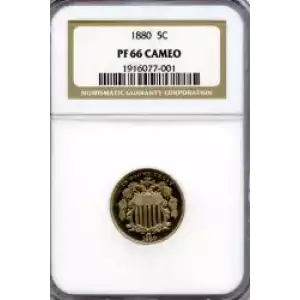 Nickel Five Cent Pieces-Shield 1866-1883 (3)