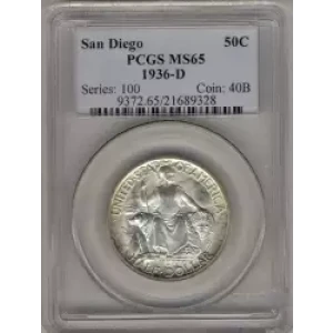 Classic Commemorative Silver--- California Pacific International Exposition 1935-1936-Silver- 0.5 Dollar (3)