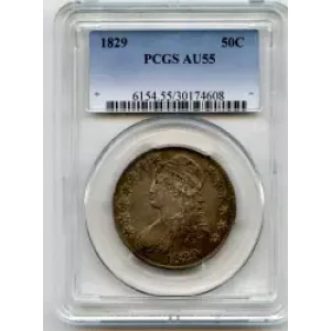 Half Dollars---Capped Bust, Reeded Edge 1836-1839 -Silver- 0.5 Dollar (3)