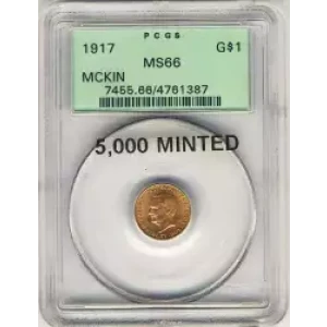 Classic Commemorative Gold--- McKinley Memorial 1916-1917 -Gold- 1 Dollar (3)