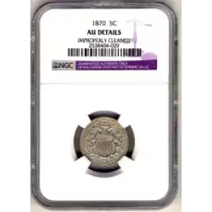 Nickel Five Cent Pieces-Shield 1866-1883 (3)
