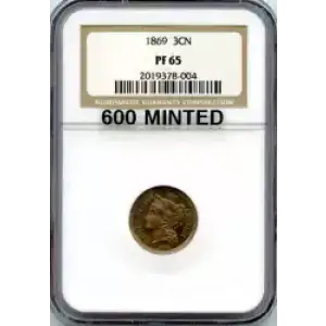 Nickel Three Cent Pieces 1865-1889 (3)