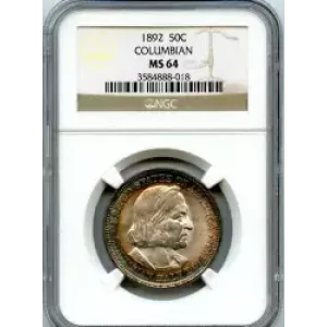 Classic Commemorative Silver--- World's Columbian Exposition Half Dollar 1892 - 1893 -Silver- 0.5 Dollar (3)