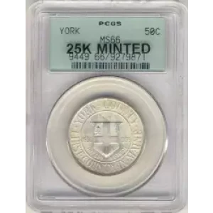 Classic Commemorative Silver--- York County, Maine, Tercentenary 1936 -Silver- 0.5 Dollar (3)