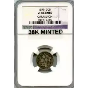 Nickel Three Cent Pieces 1865-1889 (3)