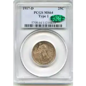 Quarter Dollars---Standing Liberty (3)