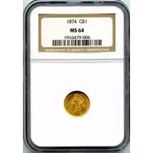 Gold Dollars---Indian Princess Head, Large Head 1856-1889 -Gold- 1 Dollar (3)