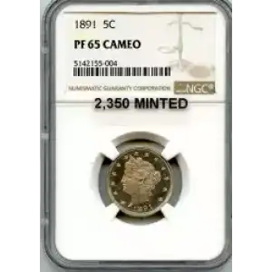 Nickel Five Cent Pieces-Liberty Head 1883-1913 (3)