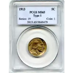 Nickel Five Cent Pieces-Indian Head or Buffalo (3)