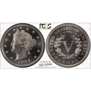 Nickel Five Cent Pieces-Liberty Head 1883-1913 (3)