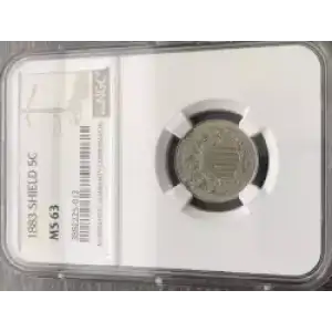 Nickel Five Cent Pieces-Shield 1866-1883 (3)