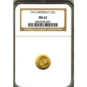 Classic Commemorative Gold--- McKinley Memorial 1916-1917 -Gold- 1 Dollar (3)