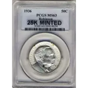 Classic Commemorative Silver--- Arkansas Centennial 1935-1939-Silver- 0.5 Dollar (3)