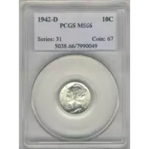 Dimes---Winged Liberty Head or Mercury 1916-1945 -Silver- 1 Dime (3)