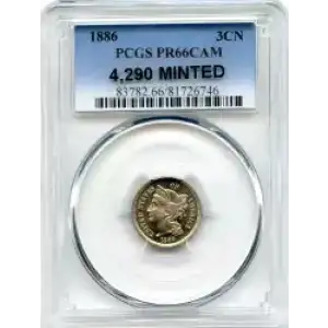 Nickel Three Cent Pieces 1865-1889 (3)