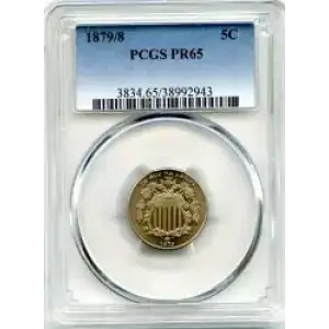 Nickel Five Cent Pieces-Shield 1866-1883 (3)