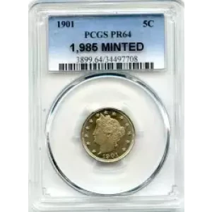 Nickel Five Cent Pieces-Liberty Head 1883-1913 (3)