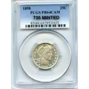 Quarter Dollars---Barber or Liberty Head (3)