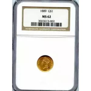 Gold Dollars---Indian Princess Head, Large Head 1856-1889 -Gold- 1 Dollar (3)