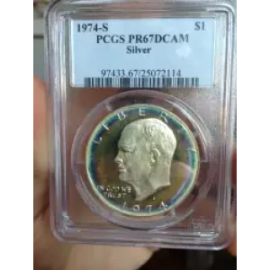 Dollars---Eisenhower 1971-1978 Copper-Nickel- 1 Dollar (3)