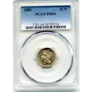 Nickel Three Cent Pieces 1865-1889 (3)