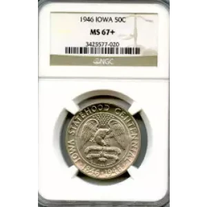 Classic Commemorative Silver--- Iowa Centennial 1946 -Silver- 0.5 Dollar (3)
