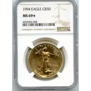 Gold Bullion-Gold Eagles--$50 Gold Eagle 1 oz -Gold- 50 Dollar (3)