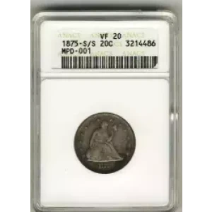 Twenty Cent Pieces-Liberty Seated 1875-1878 (3)