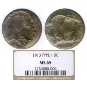 Nickel Five Cent Pieces-Indian Head or Buffalo (3)
